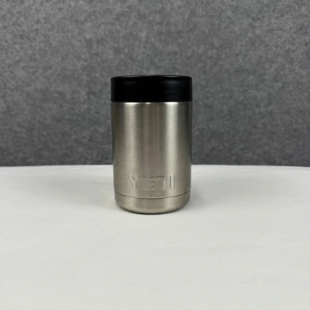 YETI Rambler Colster 12 oz Can Insulator‎ Stainless Steel Silver Vacuum Sealed